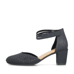 Rieker Damepumper Skiferbla