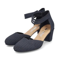 Rieker Damepumper Skiferbla