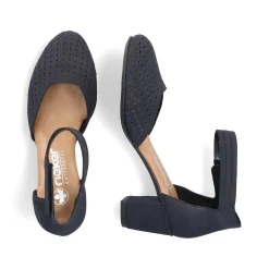 Rieker Damepumper Skiferbla