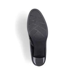 Rieker Damepumps Blank Sort