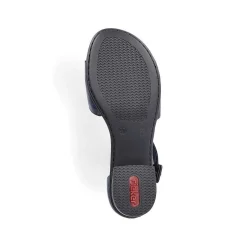Rieker Damesandaler Med Stropper Marinebla