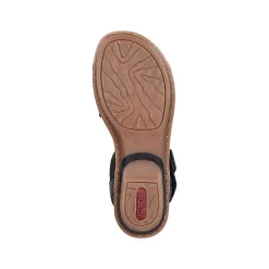 Rieker Damesandaler Med Stropper, Nat Sorte