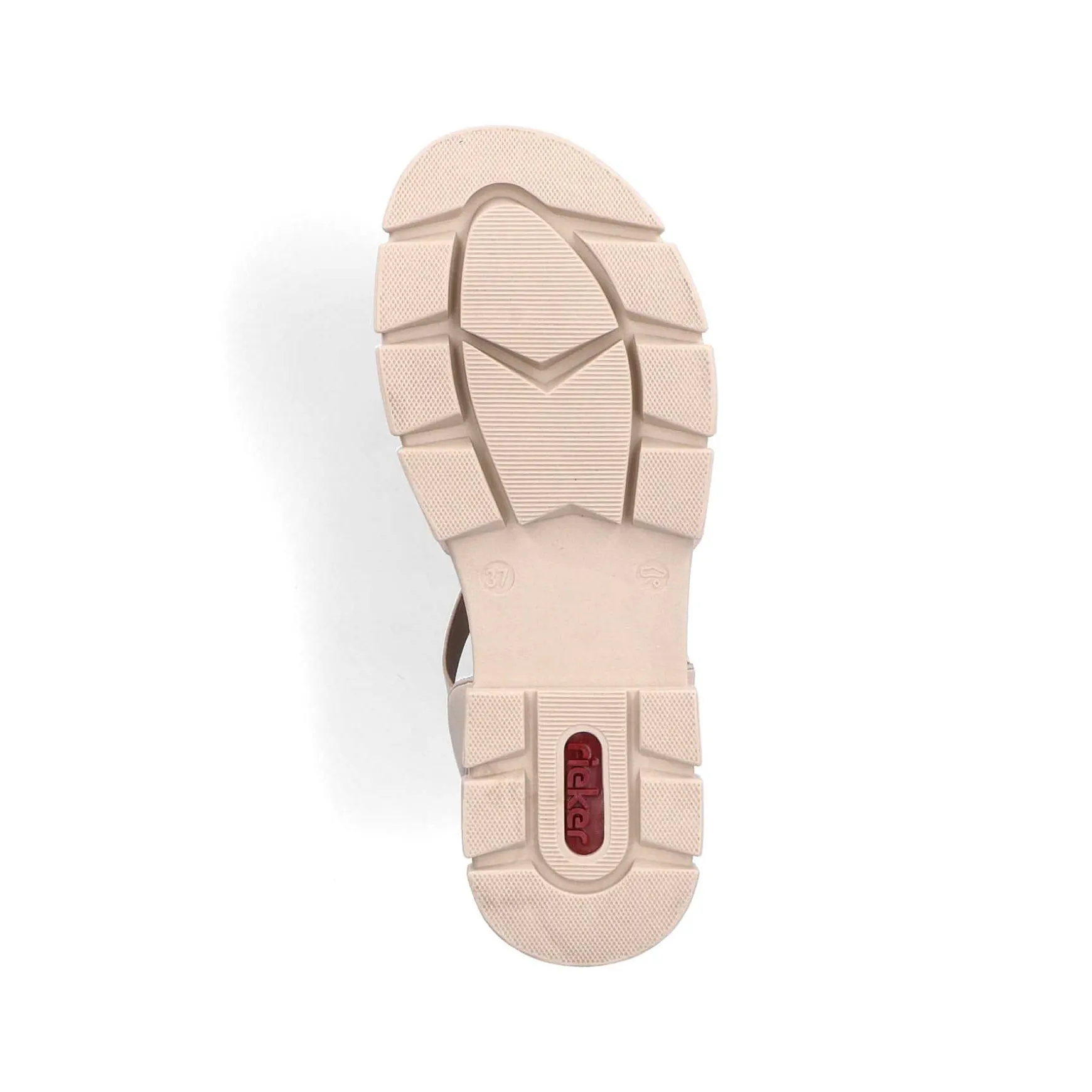 Rieker Damesandaler Med Stropper I Lys Beige