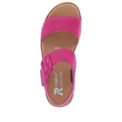 Rieker Damesandaler Med Stropper Magenta
