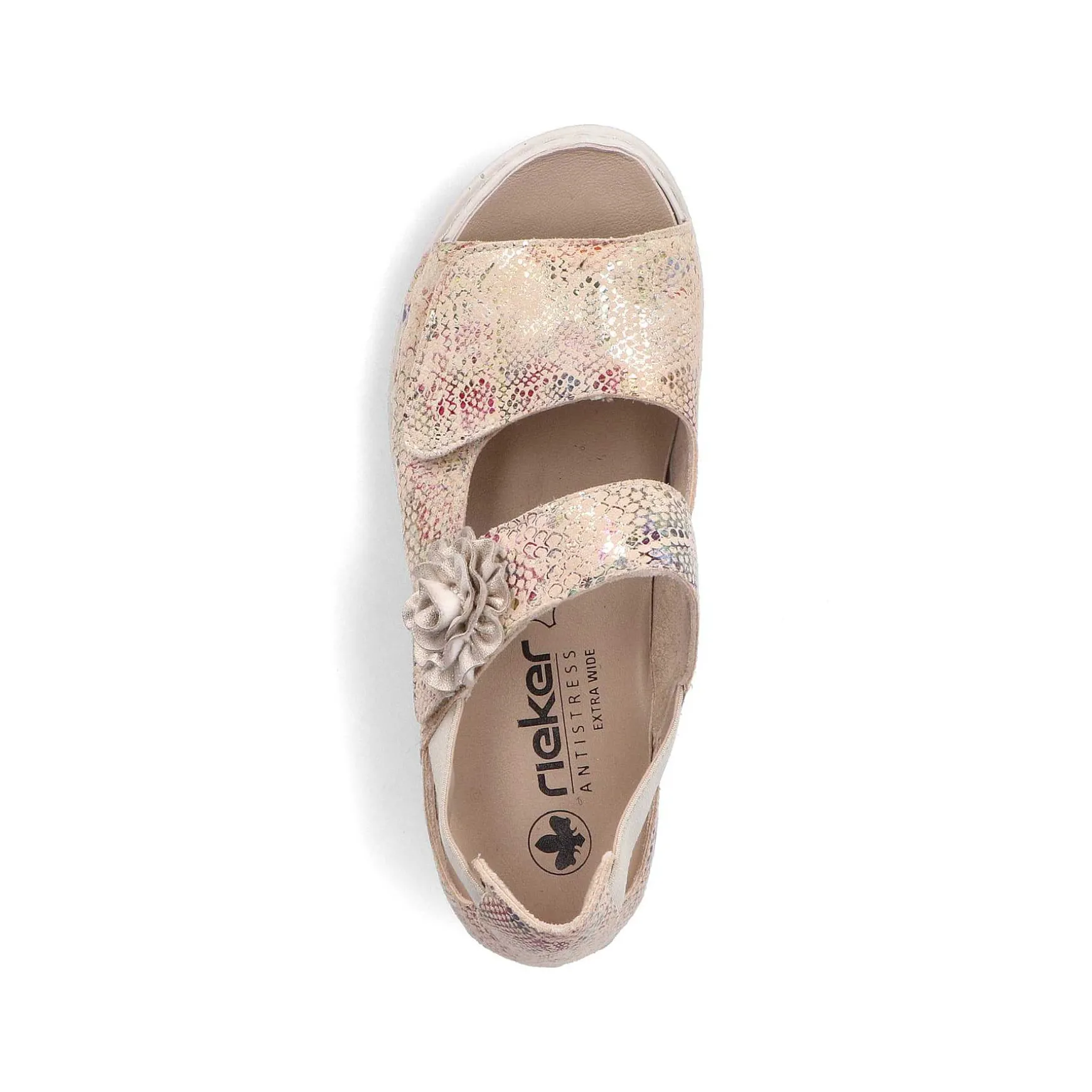 Rieker Damesandaler Med Stropper I Multi-Creme