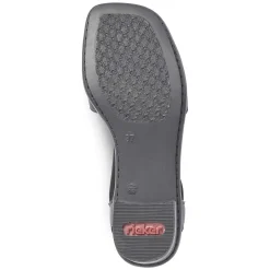 Rieker Damesandaler Med Stropper, Nat Sorte