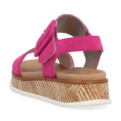 Rieker Damesandaler Med Stropper Magenta