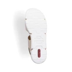 Rieker Damesandaler Med Stropper I Lys Beige