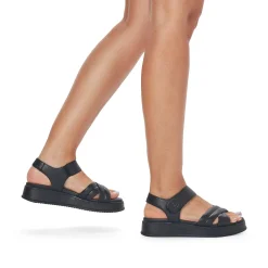 Rieker Damesandaler Med Stropper Midnight Black