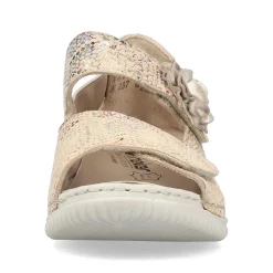 Rieker Damesandaler Med Stropper I Multi-Creme