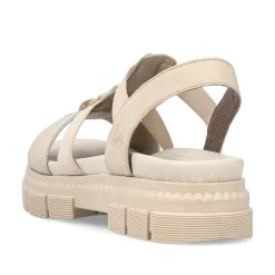 Rieker Damesandaler Med Stropper I Lys Beige