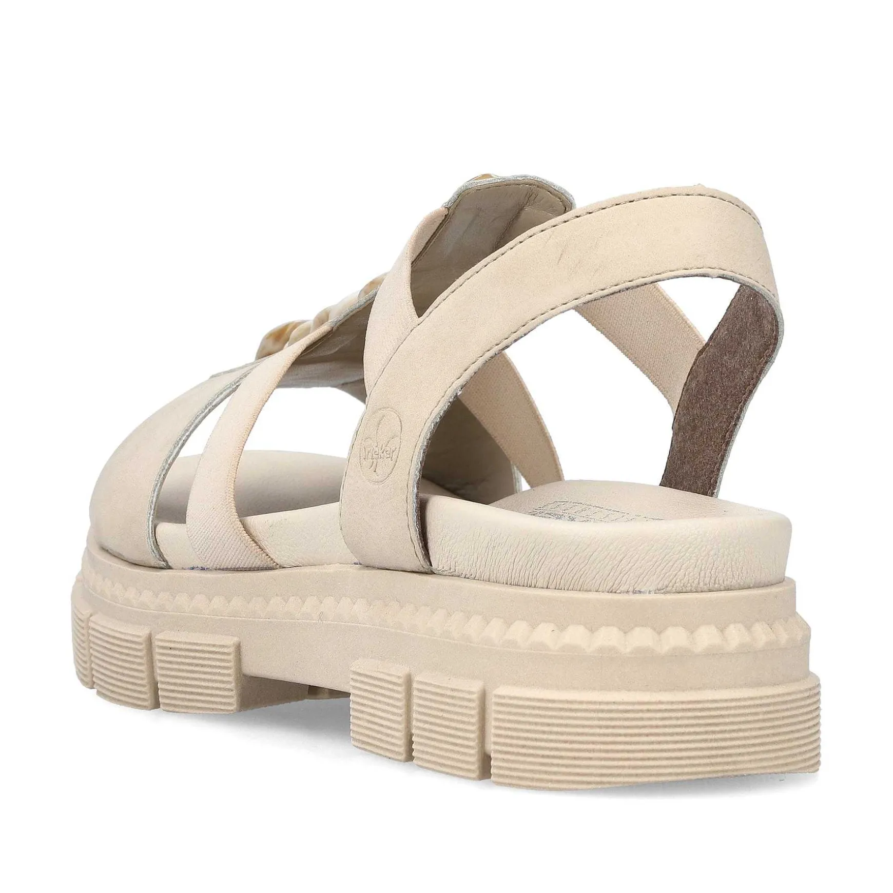 Rieker Damesandaler Med Stropper I Lys Beige