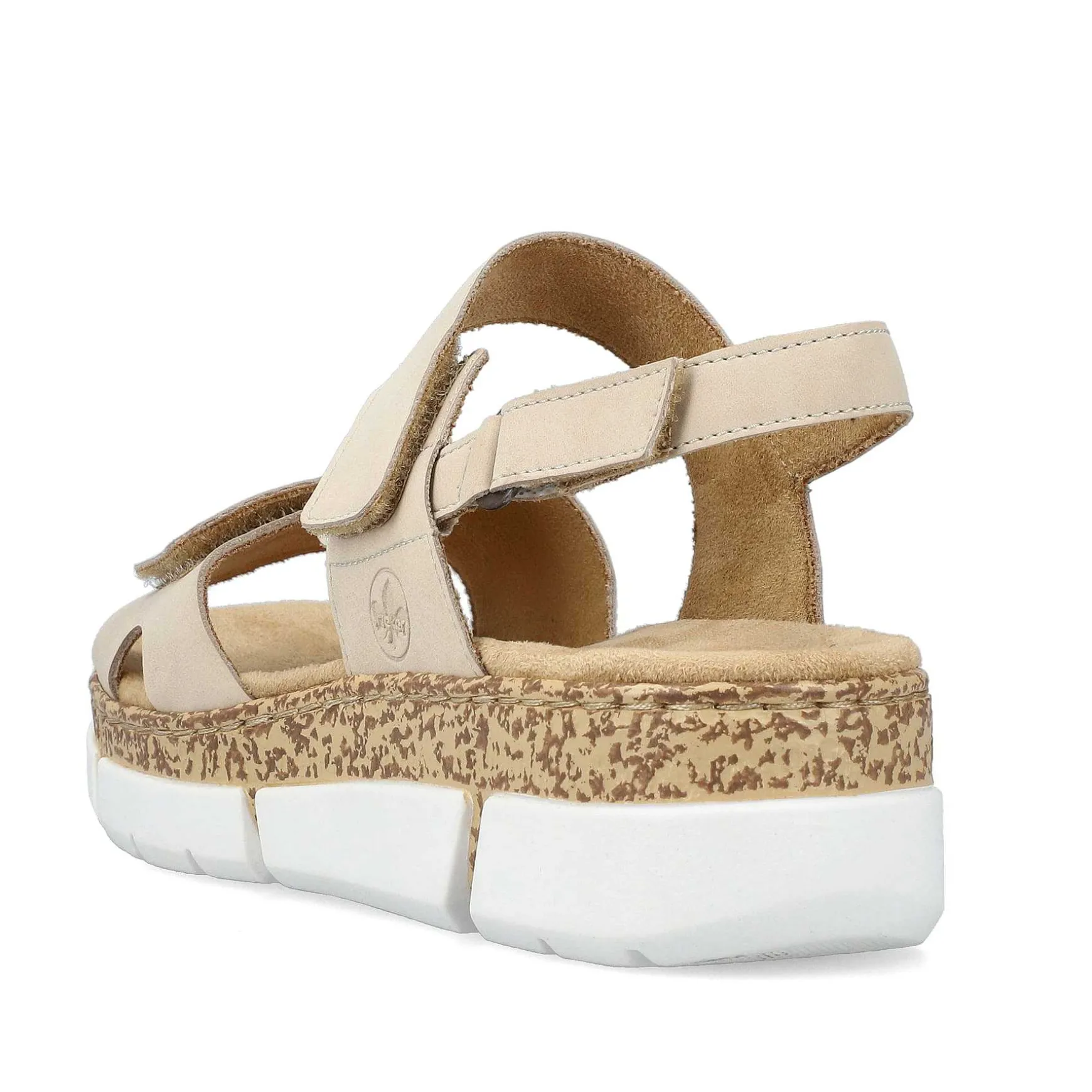 Rieker Damesandaler Med Stropper I Lys Beige