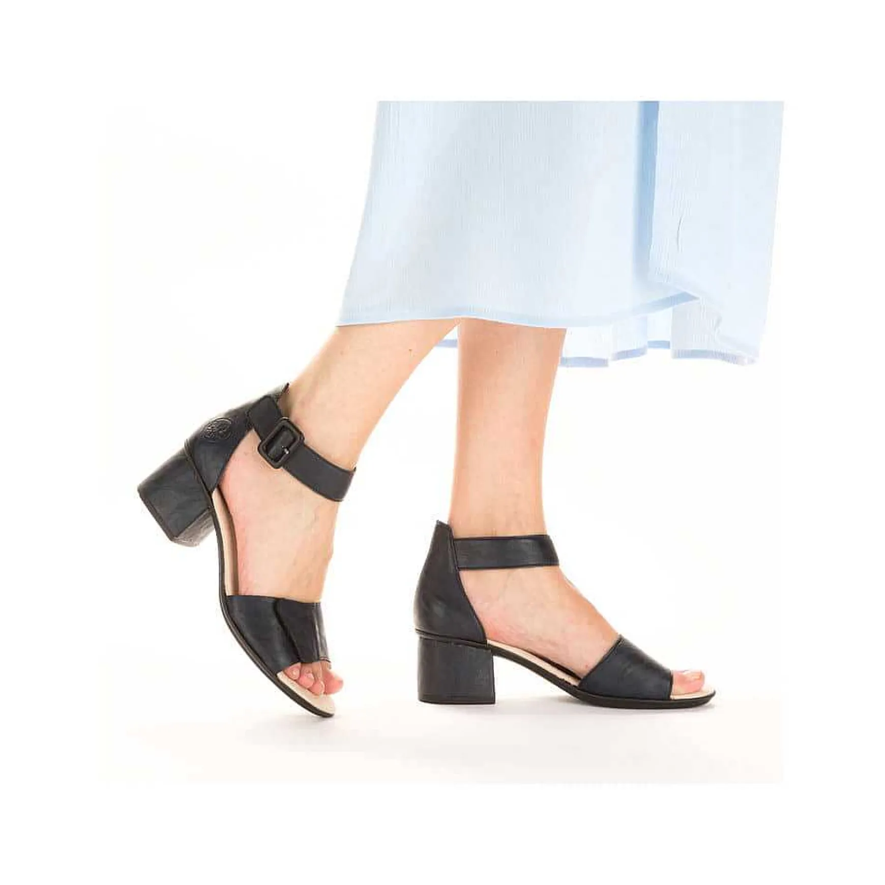 Rieker Damesandaler Med Stropper Marinebla