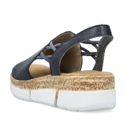 Rieker Damesandaler Med Stropper Marinebla