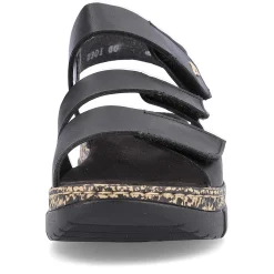 Rieker Damesandaler Med Stropper Asfalt Sort