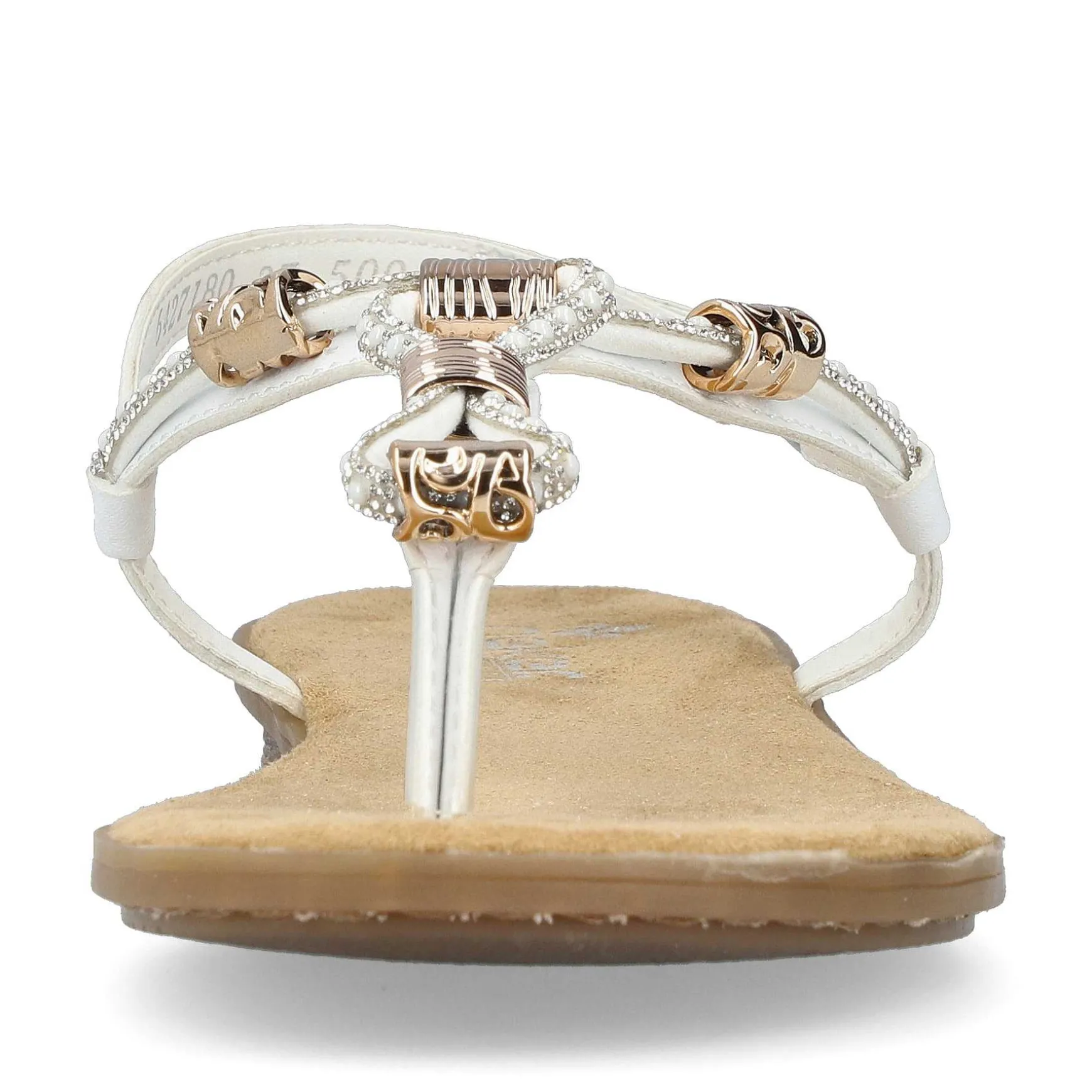 Rieker Damesandaler Med Stropper I Krystal Hvid