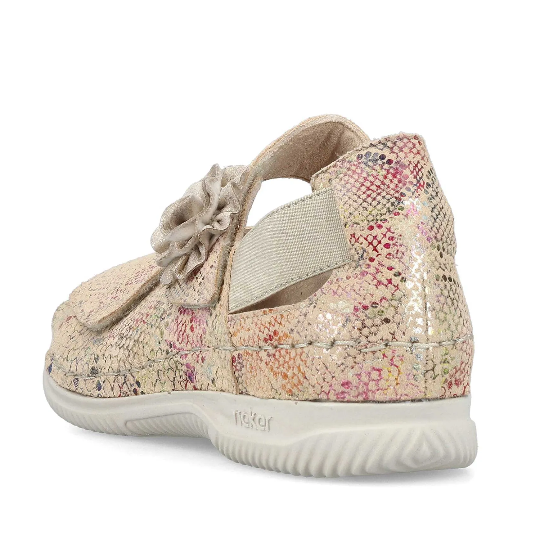 Rieker Damesandaler Med Stropper I Multi-Creme