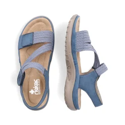 Rieker Damesandaler Med Stropper Himmelbla