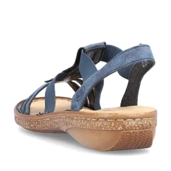 Rieker Damesandaler Med Stropper Marinebla