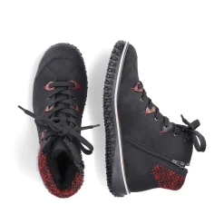 Rieker Damesko Med Snore Grafit Sort