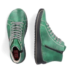 Rieker Damesko Med Snore Smaragdgron