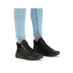 Rieker Damesko Med Snore Dyb Sort