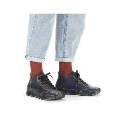 Rieker Damesko Med Snore, Skiferbla