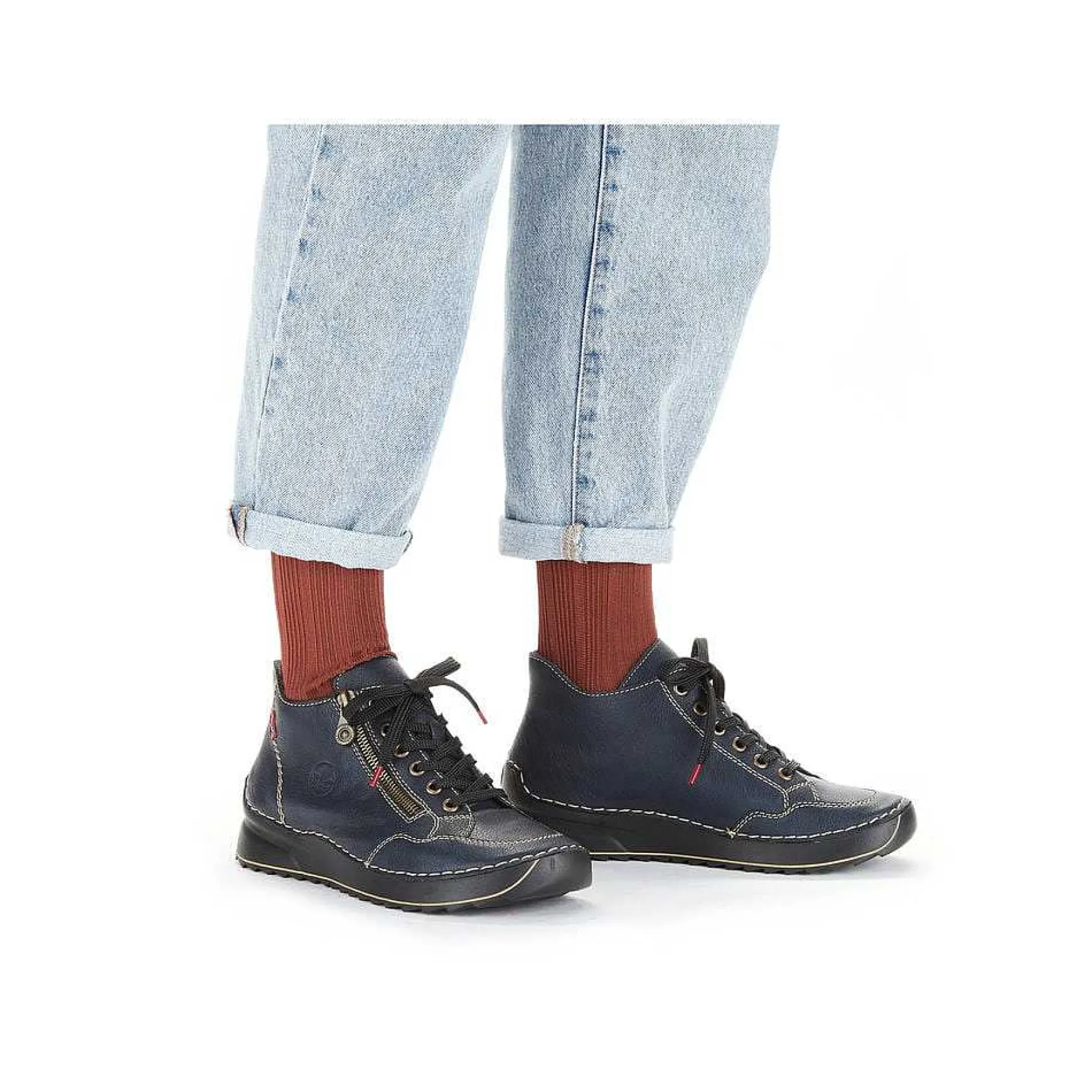 Rieker Damesko Med Snore, Skiferbla