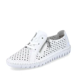 Rieker Damesko Med Snore Perlehvid