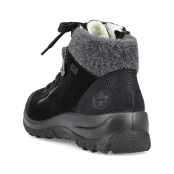 Rieker Damesko Med Snore Grafit Sort