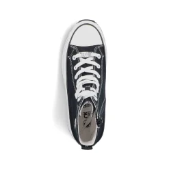 Rieker Damesneaker Hoj Dyb Sort