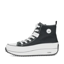 Rieker Damesneaker Hoj Dyb Sort