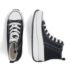 Rieker Damesneaker Hoj Dyb Sort