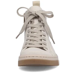 Rieker Damesneaker Hoj Hvid Beige