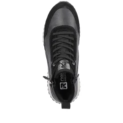 Rieker Damesneaker Hoj Stal Sort