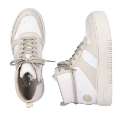 Rieker Damesneaker Hoj Svane Hvid Beige