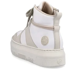Rieker Damesneaker Hoj Svane Hvid Beige
