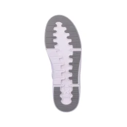 Rieker Damesneaker Hoj Swan-White Arctic-Grey Zebra