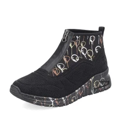 Rieker Damesneaker Hoj Urban Sort