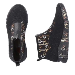 Rieker Damesneaker Hoj Urban Sort