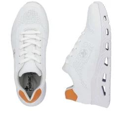 Rieker Damesneaker Lav Brillant Hvid