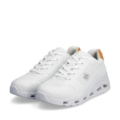 Rieker Damesneaker Lav Brillant Hvid