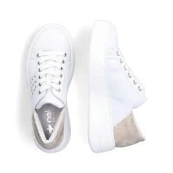 Rieker Damesneaker Lav Brillant Hvid