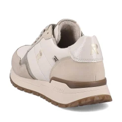 Rieker Damesneaker Lav Creme-Beige Sne