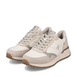 Rieker Damesneaker Lav Creme-Beige Sne