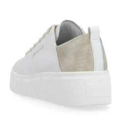 Rieker Damesneaker Lav Diamant-Hvid Champagne