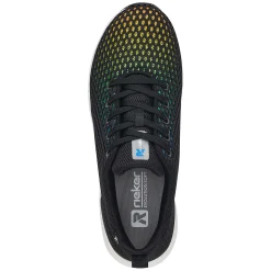 Rieker Damesneaker Lav Dyb Sort Regnbue