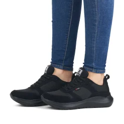 Rieker Damesneaker Lav Dyb Sort