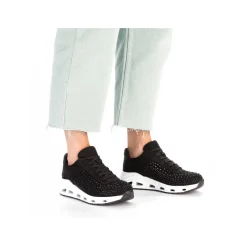 Rieker Damesneaker Lav Dyb Sort